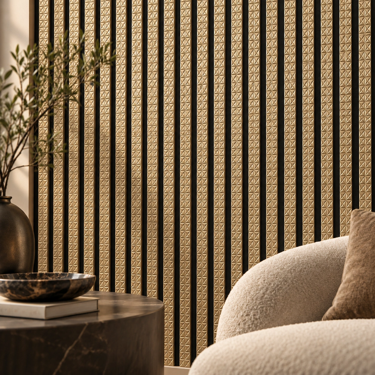 PS Acoustic Wall Panel - Gold J01DF03