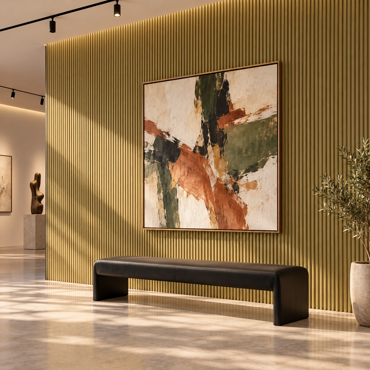 MDF Wall Panel - Matte Gold PJS-63 project 1