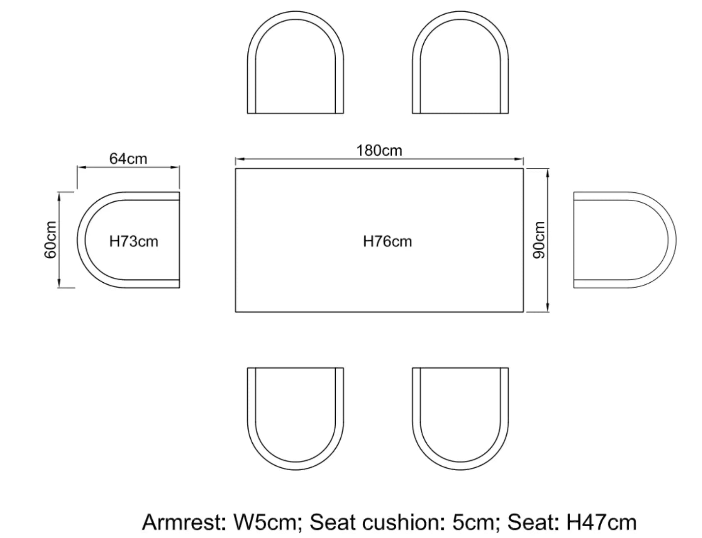 New York Outdoor Dining Set